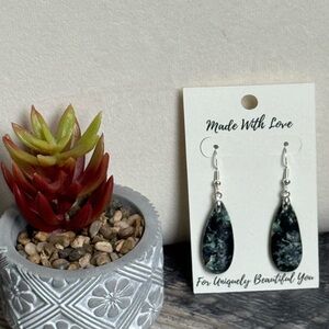 Handcrafted Turquoise Sterling Silver Earrings